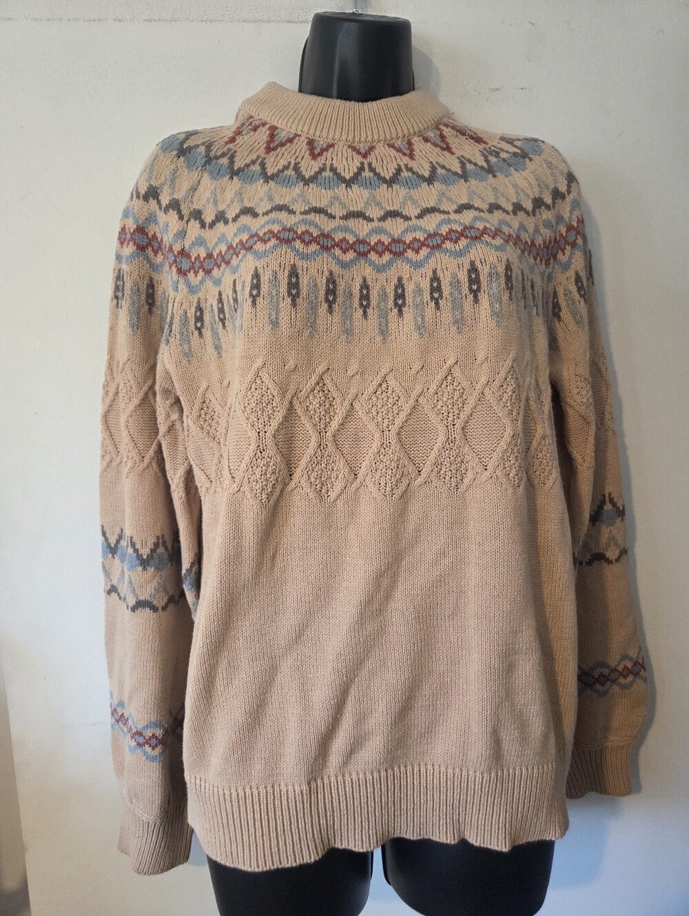 Savanna Jane Fair Isle Cable Knit Sweater - NWT
